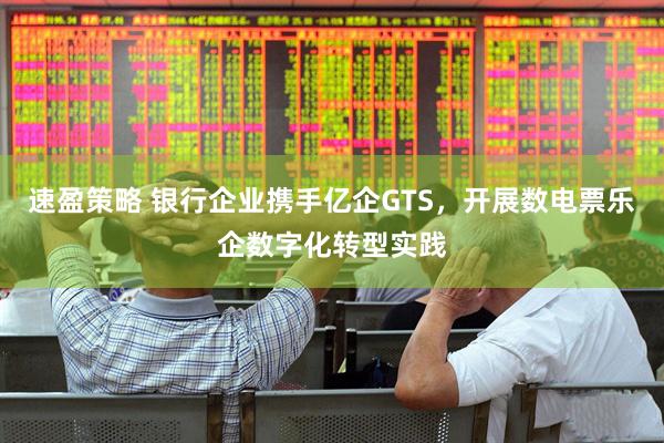 速盈策略 银行企业携手亿企GTS，开展数电票乐企数字化转型实践